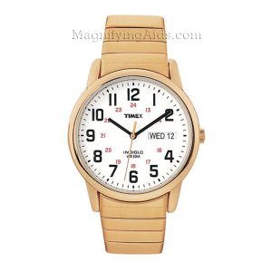Timex Man's Gold Tone Watch with Date, Indiglo Light