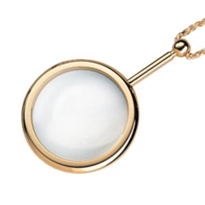 3.5X Eschenbach Pendant Magnifier Gold Plated