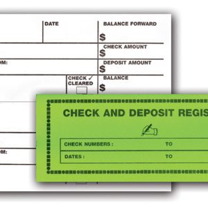 Large Print Check & Deposit Register