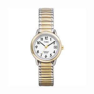 Timex Ladies Two Tone Watch with Date Indiglo Light