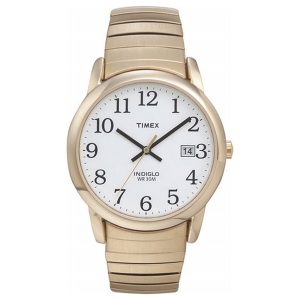 Timex Man's Gold Tone Watch with Date, Indiglo Light