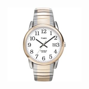 Timex Man's Two Tone Watch with Date, Indiglo Light