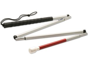 Ambutech Mobility Walking Cane: Folding Aluminum Cane (5 Section) - 48 inches