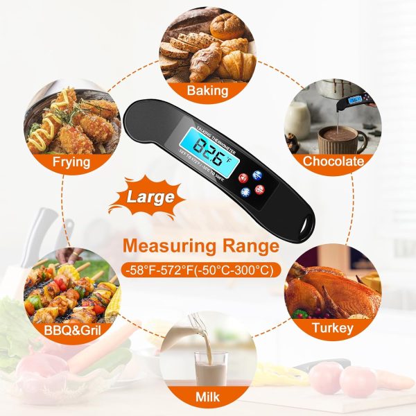 Instant Read Food Thermometer with Talking Function & Backlight - Image 3