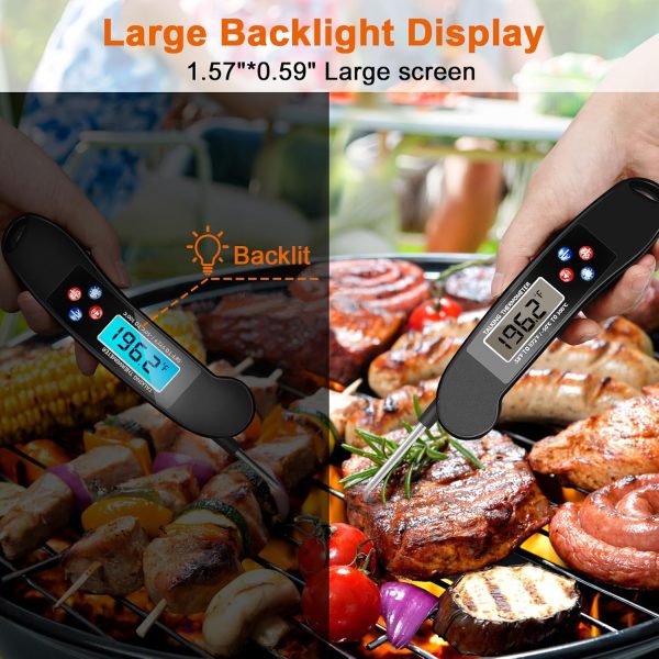 Instant Read Food Thermometer with Talking Function & Backlight - Image 4