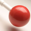 Ambutech Ball Cane Tip: Slip On Style - Red