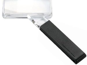 2.5X / 5D Eschenbach Biconvex Hand-Held Magnifier - 80 x 40 mm