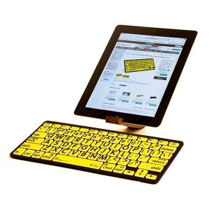 LargePrint Black on Yellow - Mac Bluetooth Mini Keyboard