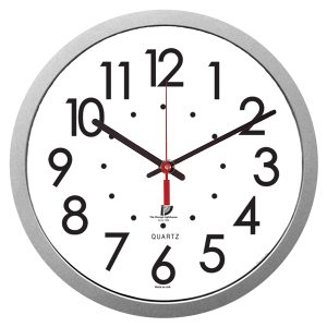 Chicago Lighthouse 14.5" Low Vision Quartz Wall Clock - White Face with Black Numbers