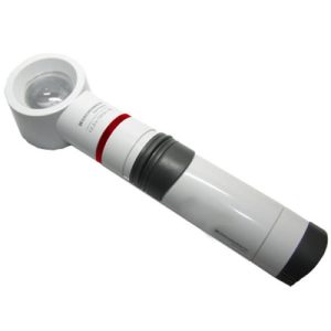 12.5X / 50D Eschenbach Incandescent Lighted Hand Held, Stand Magnifier - 1.5 Inch Lens