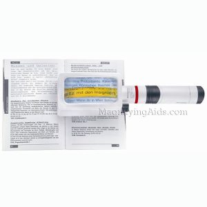 3X / 7.6D Eschenbach Incandescent Lighted Hand Held, Stand Magnifier - 4 x 2 Inch Lens