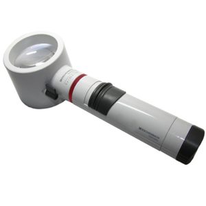 5X / 20D Eschenbach Incandescent Lighted Hand Held, Stand Magnifier - 2.3 Inch Lens