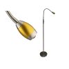 Super Bright White LED Focusable Head Floor Lamp - Gold Shade - Image 2