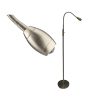 Super Bright White LED Focusable Head Floor Lamp - Nickel Shade - Image 2