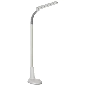 OttLite 24 Watt Craft Plus Floor Lamp: Dove Grey