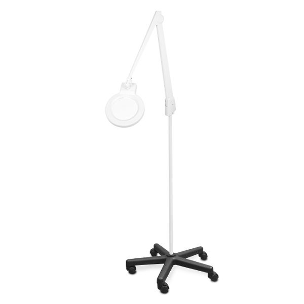 Dazor 2.25X / 5 Diopter LED Circline Mobile Floor Stand Magnifier (42")