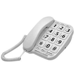 Large Button Phone with Bright Flashing Ringer Light