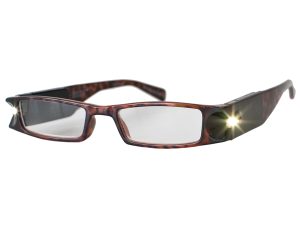 +1.0 Diopter Eschenbach LightSpecs LED Lighted Reading Glasses - Tortoise - Lindy