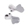30X & 60X Double Multipl​e Jeweler Loupe White LED Magnifier - Image 2