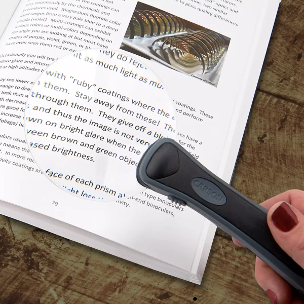 2X Carson Rimless LED Hand Magnifier - Image 2