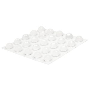 20 Small Transparent Rounded Top Round Locator Bumps