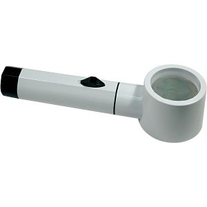 5X Illuminated Hand Held Stand Magnifier - 2.5 Inch Lens