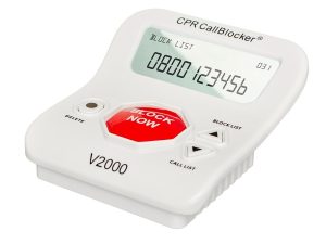 Telphone Call Blocker - Big Red STOP Button and Caller ID Screen