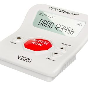 Telphone Call Blocker - Big Red STOP Button and Caller ID Screen