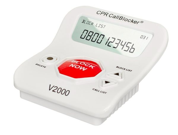 Telphone Call Blocker - Big Red STOP Button and Caller ID Screen