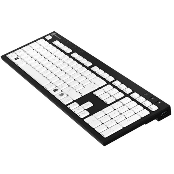 Logickeyboard with Braille 6 dot Alphabet Keyboard - Compatible to Windows PC