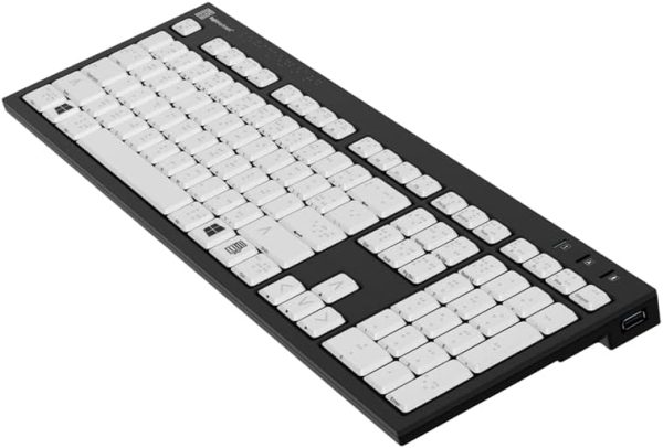 Logickeyboard with Braille 6 dot Alphabet Keyboard - Compatible to Windows PC - Image 3