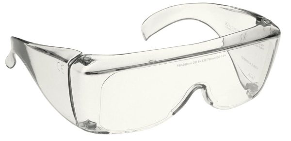NoIR U10 Fitover Laser Safety Glasses Clear Lens Medical & Dental Use - Image 2