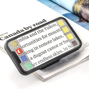 Eschenbach Optaro - Portable Video Magnifier for iPhone w/Universal Stand