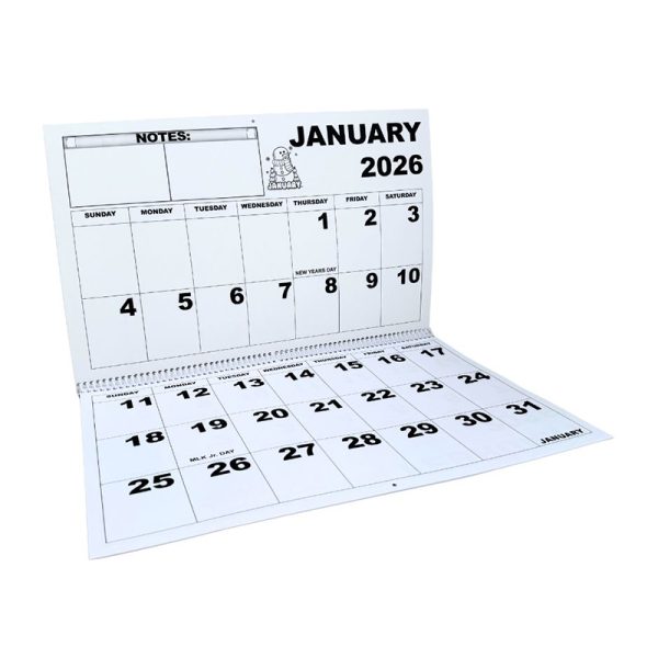 2026 Jumbo Large Print Calendar