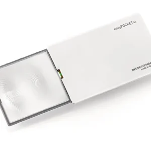 6X Eschenbach easyPocket Square Compact Magnifier – 2 Inch Lens – White